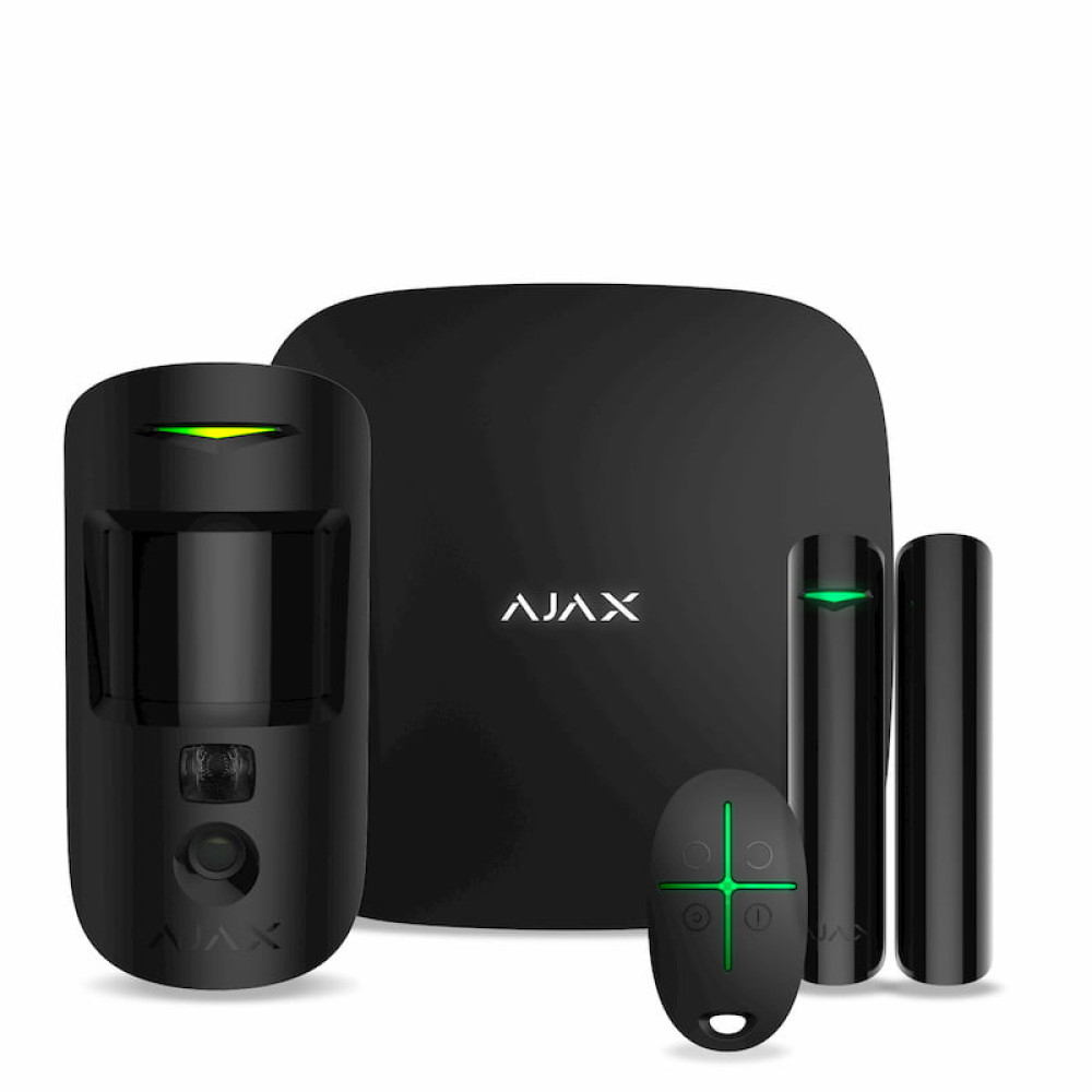 Комплект охоронної сигналізації Ajax HDR StarterKit Cam Black (117594.58.BL1)