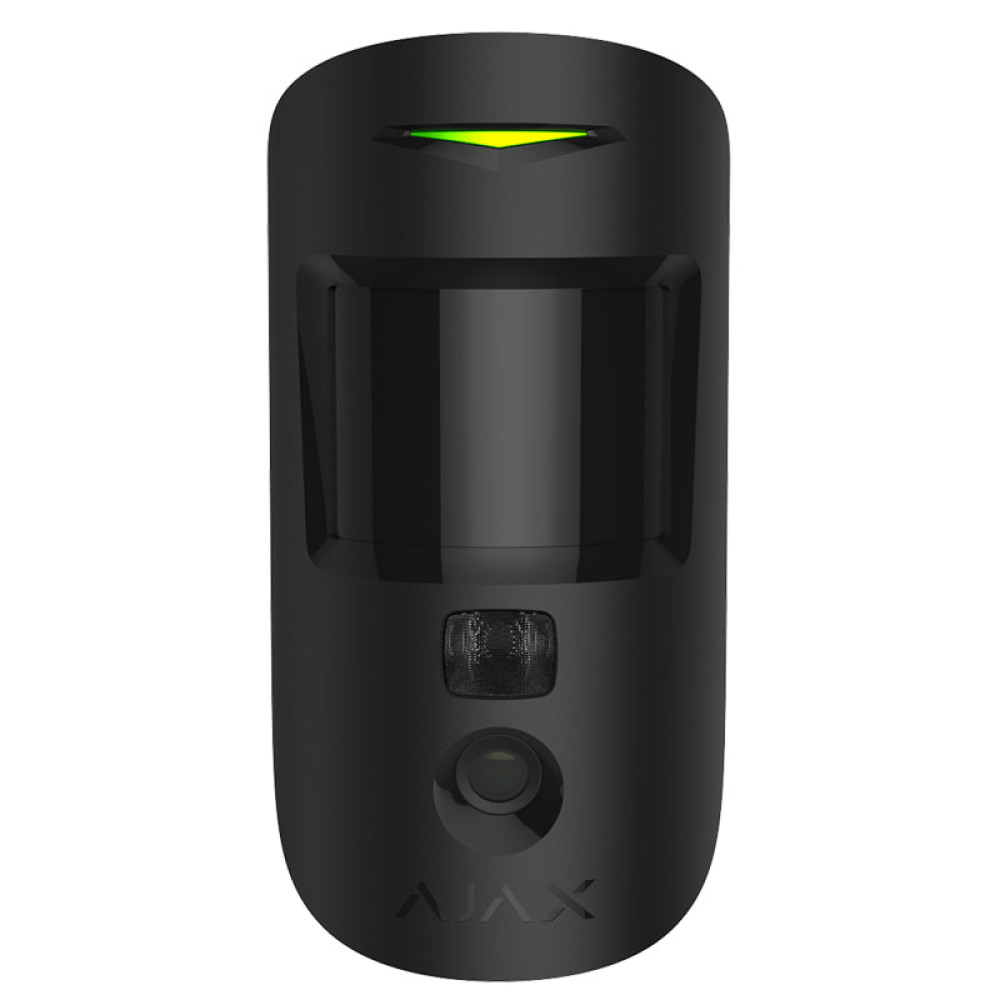Бездротовий датчик руху Ajax HDR MotionCam Black (117743.307.BL1)