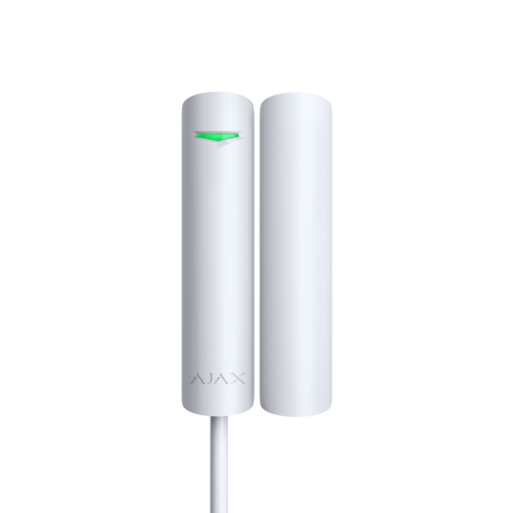 Дротовий датчик відкриття дверей/вікна Ajax DoorProtect Fibra White (44393.03.WH1)