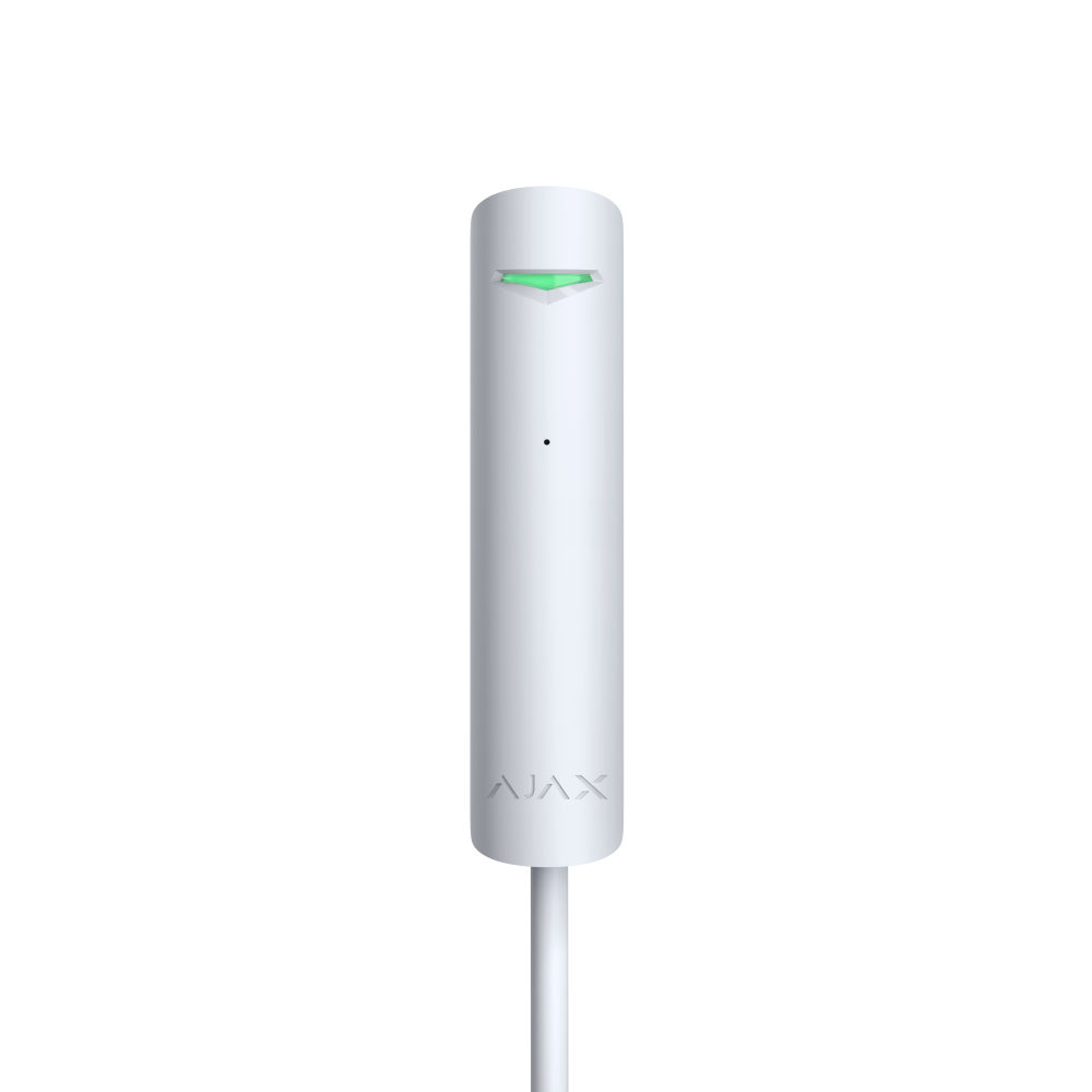Дротовий датчик розбиття скла Ajax GlassProtect Fibra White (44397.05.WH1)