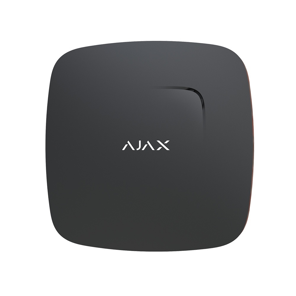 Бездротовий датчик детектування диму Ajax FireProtect Black (25427.10.BL1)