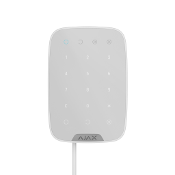 Дротова сенсорна клавіатура Ajax KeyPad Fibra White (44401.12.WH1) Дротова сенсорна клавіатура Ajax KeyPad Fibra White (44401.12.WH1)