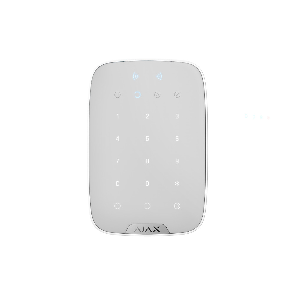 Бездротова сенсорна клавіатура Ajax KeyPad Plus White (38253.83.WH1)