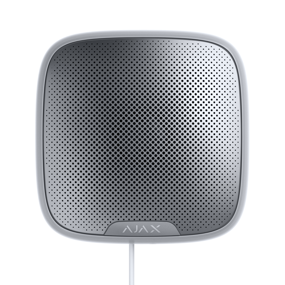 Дротова вулична сирена Ajax StreetSiren Fibra White (44412.07.WH1)