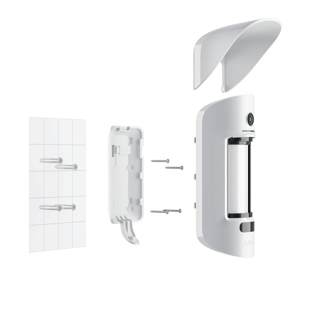 Кріпильна панель Ajax SmartBracket для MotionCam Outdoor біла (33598.84.WH)