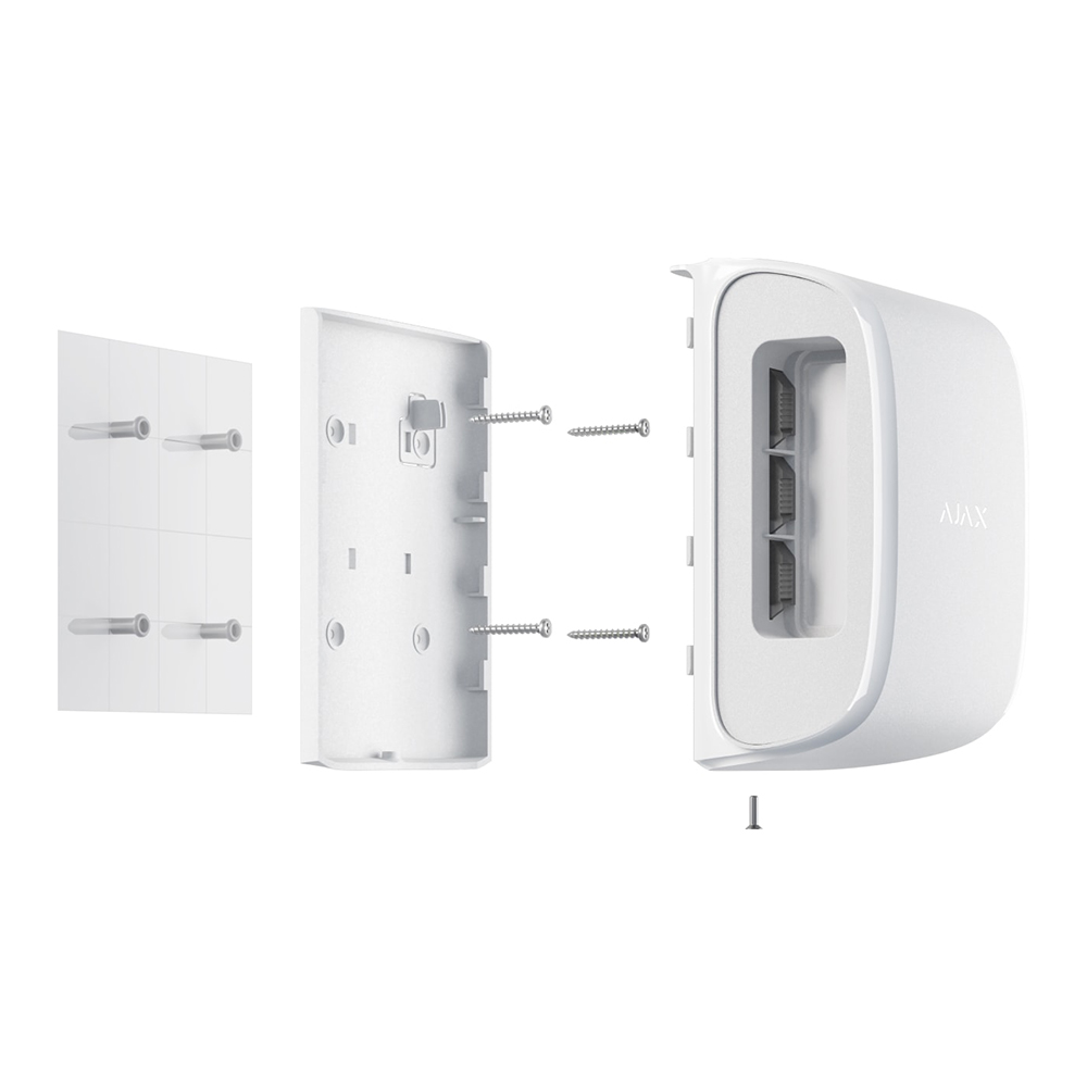 Кріпильна панель Ajax SmartBracket для DualCurtain Outdoor White (33597.81.WH)