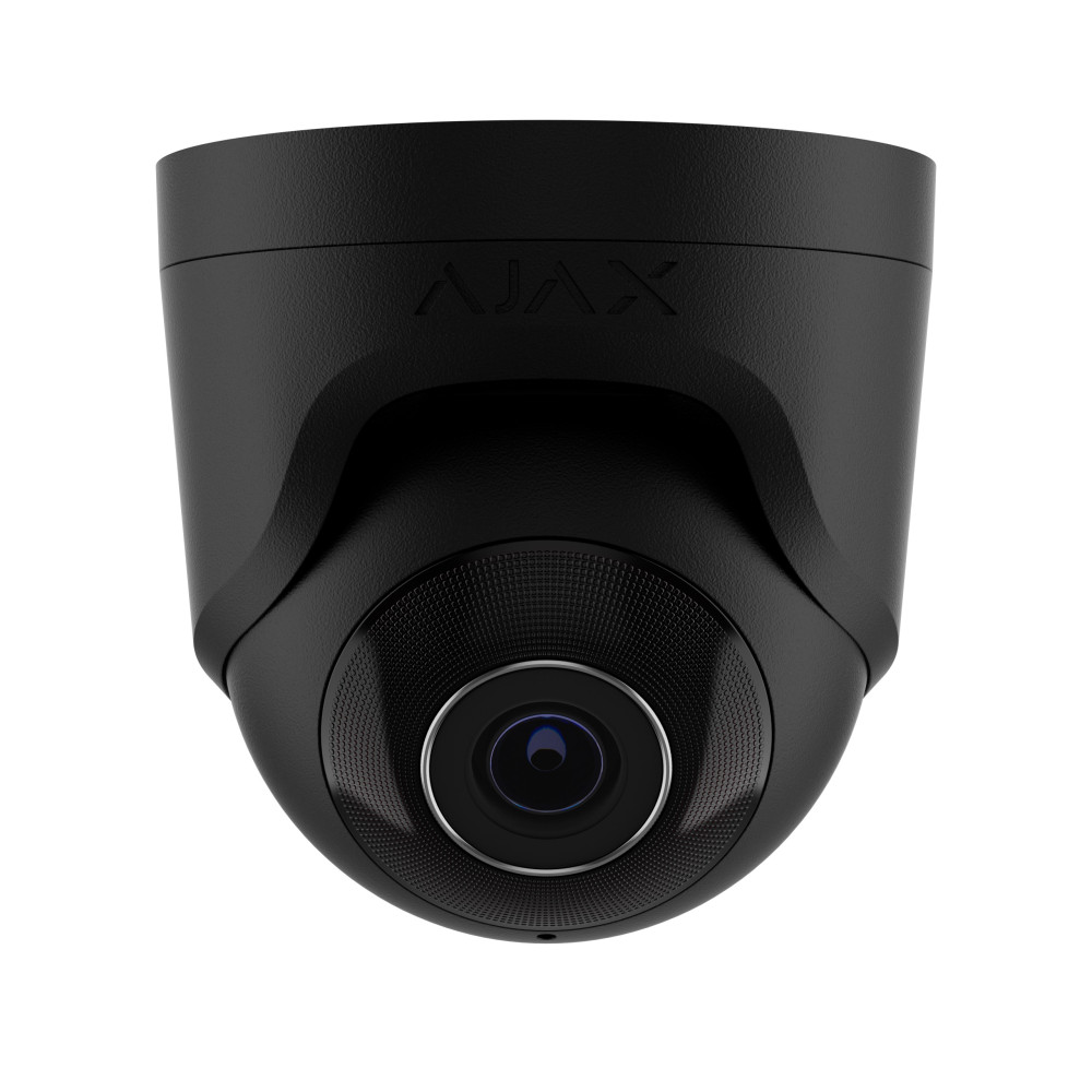 Дротова охоронна IP-камера Ajax TurretCam (8 Mp/2.8 mm) Black (64928.197.BL1)