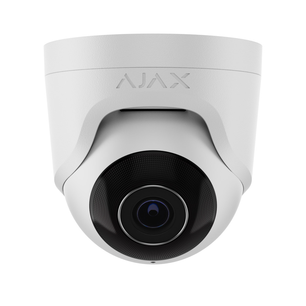 Дротова охоронна IP-камера Ajax TurretCam (8 Mp/2.8 mm) White (64927.197.WH1)