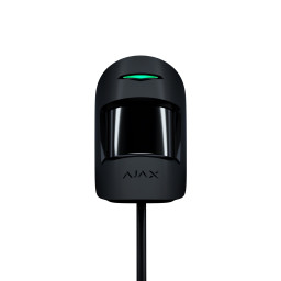 Дротовий кімнатний датчик руху з додатковим мікрохвильовим сенсором Ajax MotionProtect Plus Fibra Black (44407.02.BL1) Дротовий кімнатний датчик руху з додатковим мікрохвильовим сенсором Ajax MotionProtect Plus Fibra Black (44407.02.BL1)