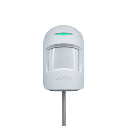 Дротовий кімнатний датчик руху з додатковим мікрохвильовим сенсором Ajax MotionProtect Plus Fibra White (44408.02.WH1) Дротовий кімнатний датчик руху з додатковим мікрохвильовим сенсором Ajax MotionProtect Plus Fibra White (44408.02.WH1)