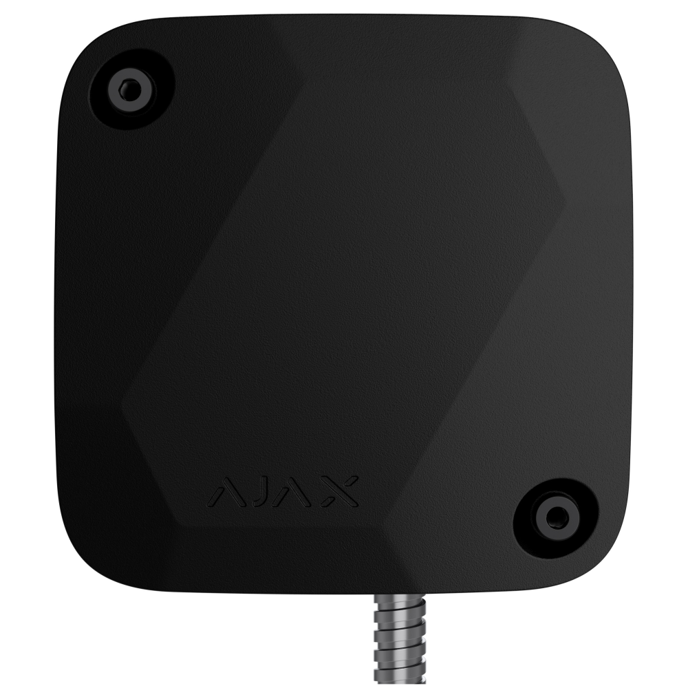 Дротовий датчик вібрації з додатковим сенсором удару Ajax SeismoProtect G3 Fibra Black (117736.269.BL1)