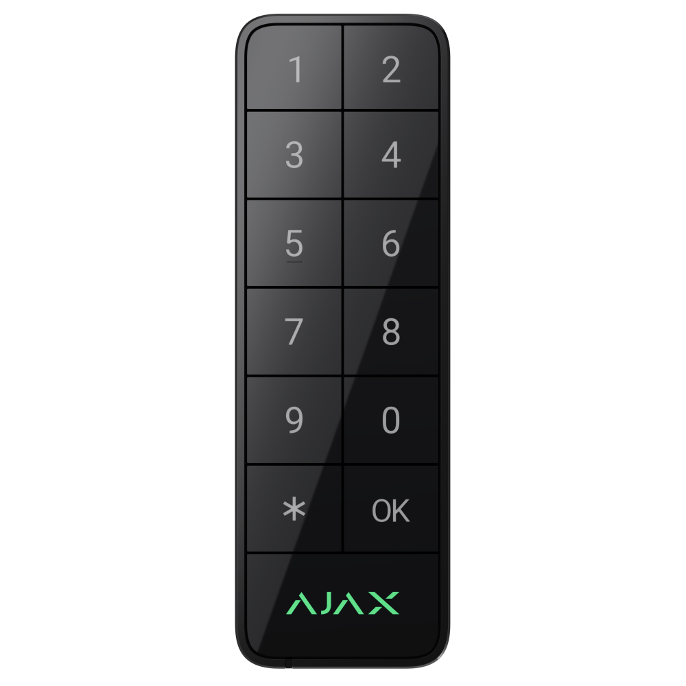 Дротова клавіатура Ajax Superior KeyPad Outdoor Fibra Black (117760.285.BL)