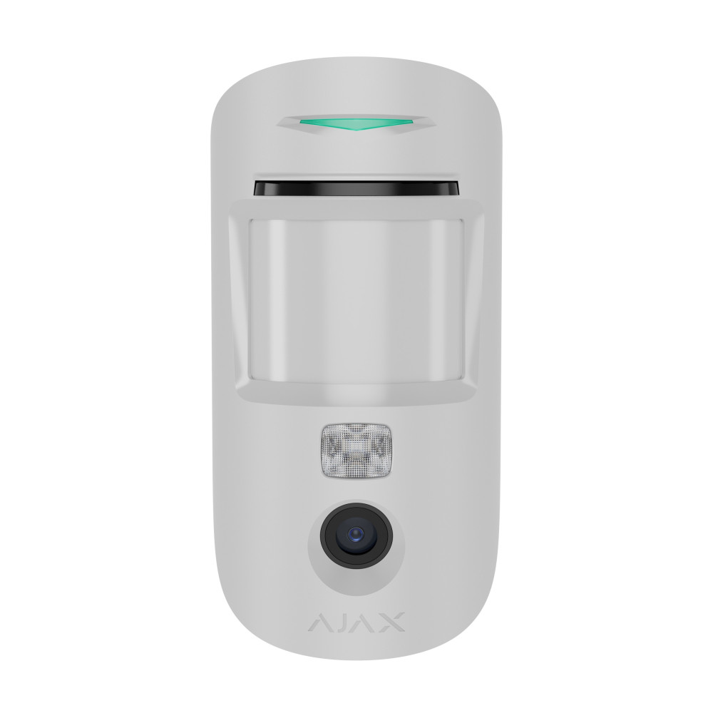 Бездротовий ІЧ датчик руху з системою антимаскування Ajax Superior MotionCam AM (PhOD) Jeweller White (116768.306.WH1)
