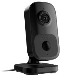 Wi-Fi камера відеоспостереження з ІЧ датчиком руху та вбудованим ШІ Ajax IndoorCam Black (111567.303.BL1)