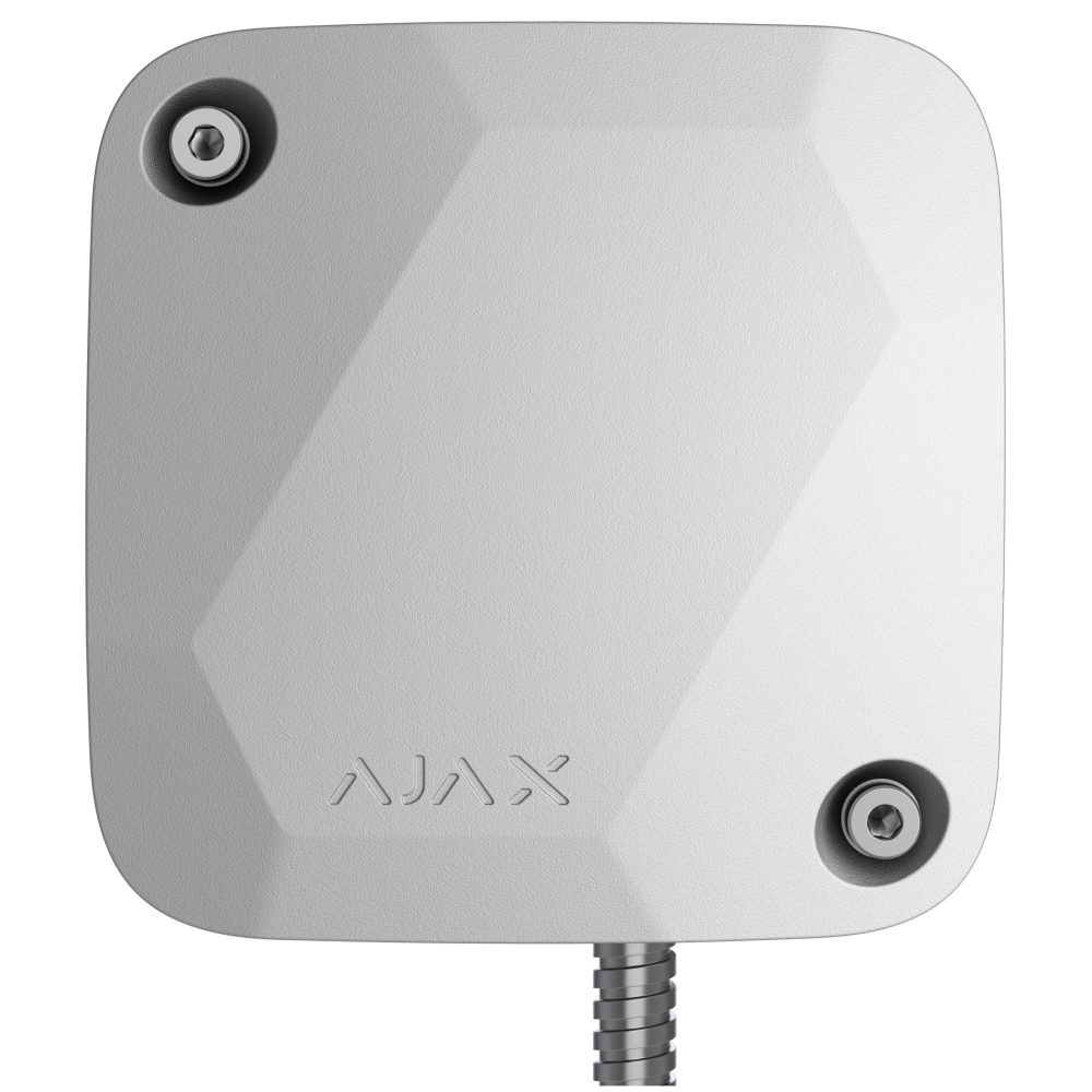 Дротовий датчик вібрації з додатковим сенсором удару Ajax SeismoProtect G3 Fibra White (117737.269.WH1)