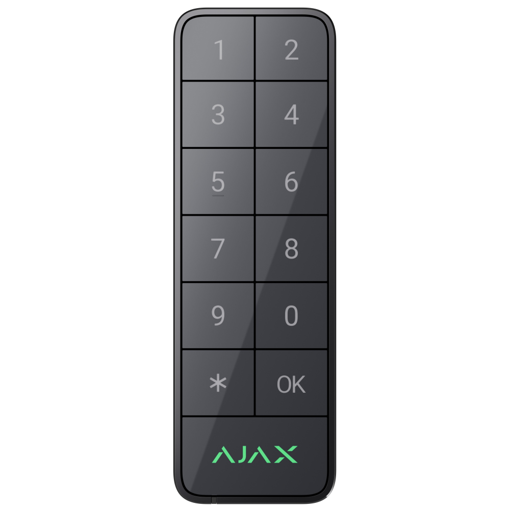 Дротова клавіатура Ajax Superior KeyPad Outdoor Fibra Graphite (117761.285.GP)