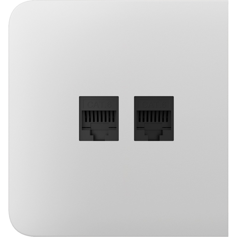 Бічна панель для вбудованої інтернет-розетки Ajax SideCover (LAN) White (126211.319.WH)