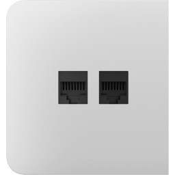 Бічна панель для вбудованої інтернет-розетки Ajax SideCover (LAN) White (126211.319.WH)