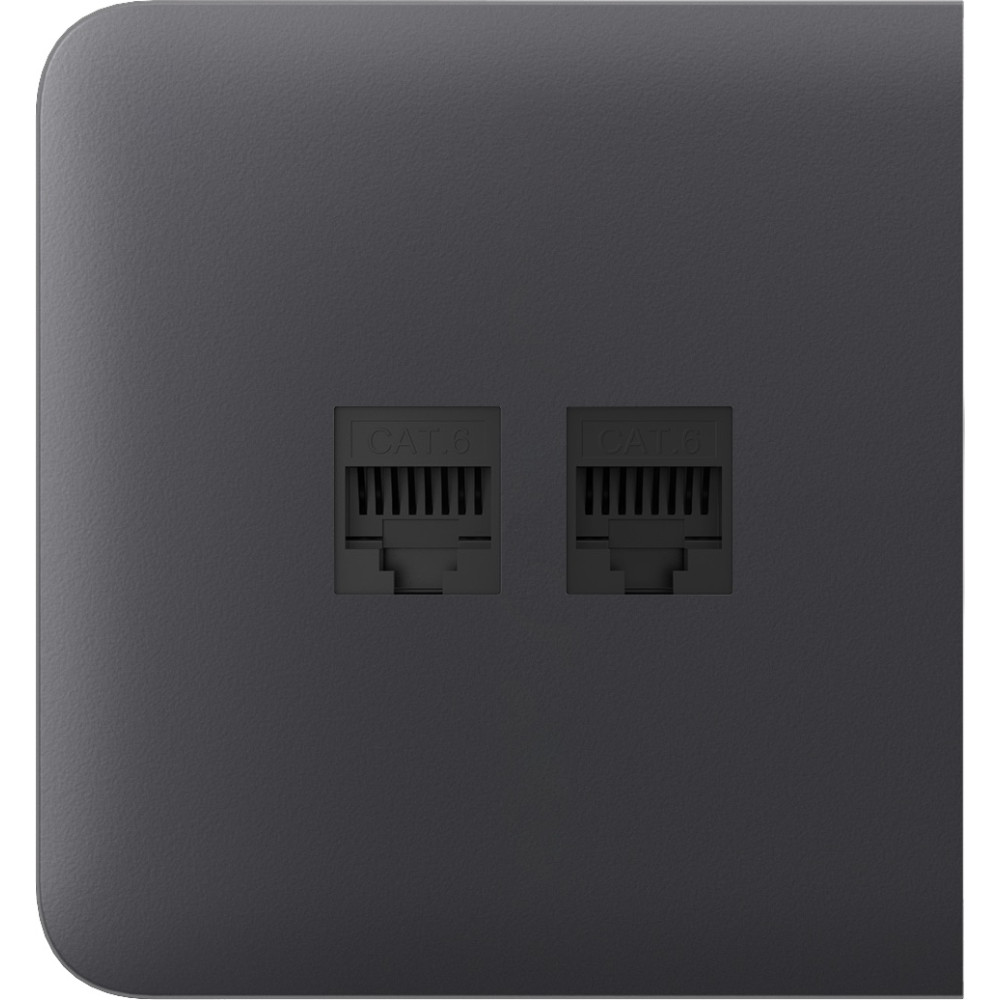 Бічна панель для вбудованої інтернет-розетки Ajax SideCover (LAN) Graphite (126215.319.GP)