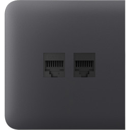 Бічна панель для вбудованої інтернет-розетки Ajax SideCover (LAN) Graphite (126215.319.GP)