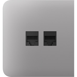 Бічна панель для вбудованої інтернет-розетки Ajax SideCover (LAN) Fog (126216.319.FG)