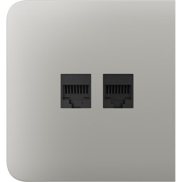 Бічна панель для вбудованої інтернет-розетки Ajax SideCover (LAN) Oyster (126217.319.OY)