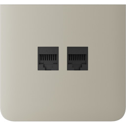 Бічна панель для вбудованої інтернет-розетки Ajax SideCover (LAN) vertical Ivory (126221.319.IV)