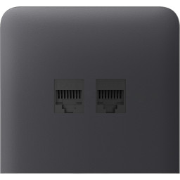 Бічна панель для вбудованої інтернет-розетки Ajax SideCover (LAN) vertical Graphite (126223.319.GP)