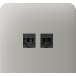 Бічна панель для вбудованої інтернет-розетки Ajax SideCover (LAN) vertical Oyster (126225.319.OY)