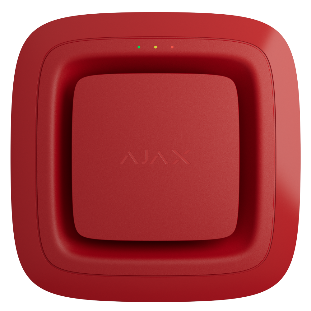 Бездротовий адресний пожежний оповіщувач звуковий Ajax EN54 FireProtect (Sounder) Jeweller Red (118604.278.RD1)