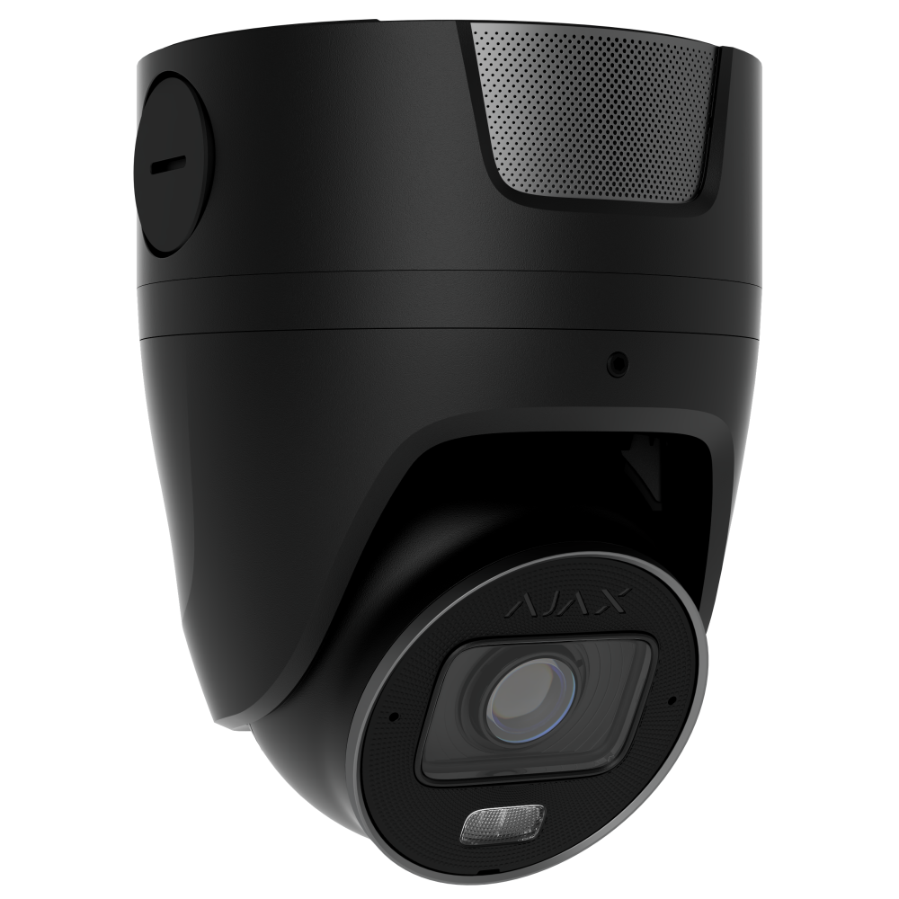Дротова IP-камера відеоспостереження Ajax Superior TurretCam HLVF (8 Mp) Black (135575.197.BL1)