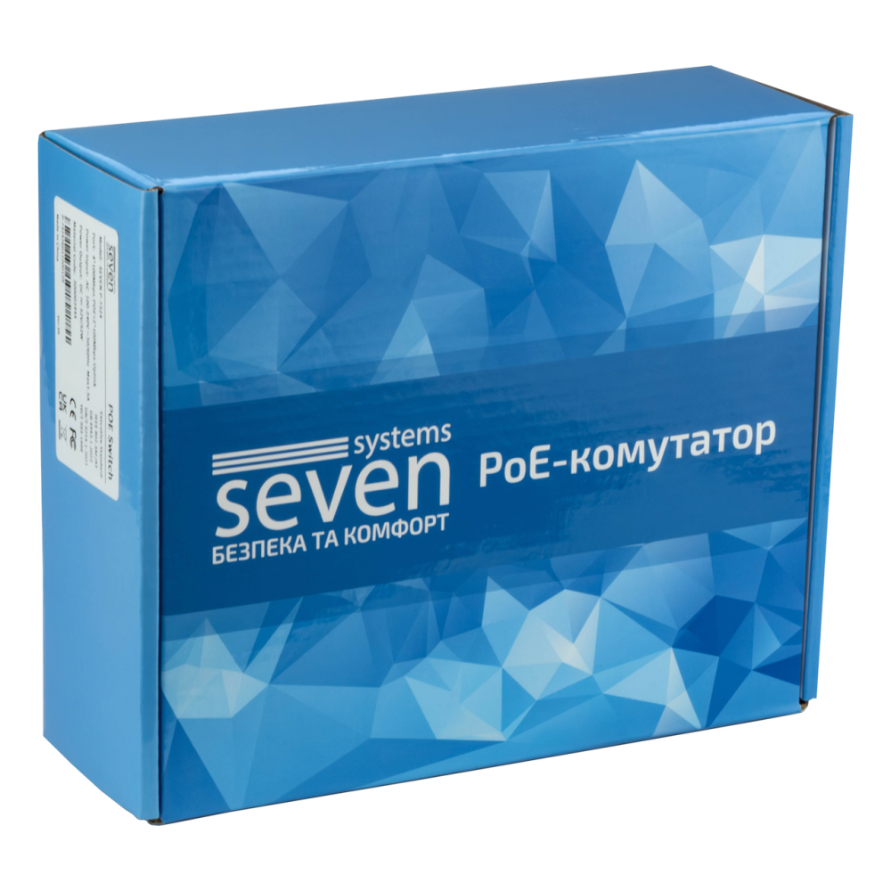PoE коммутатор 8 портов SEVEN P-7328 (POE: 8, UP: 2)