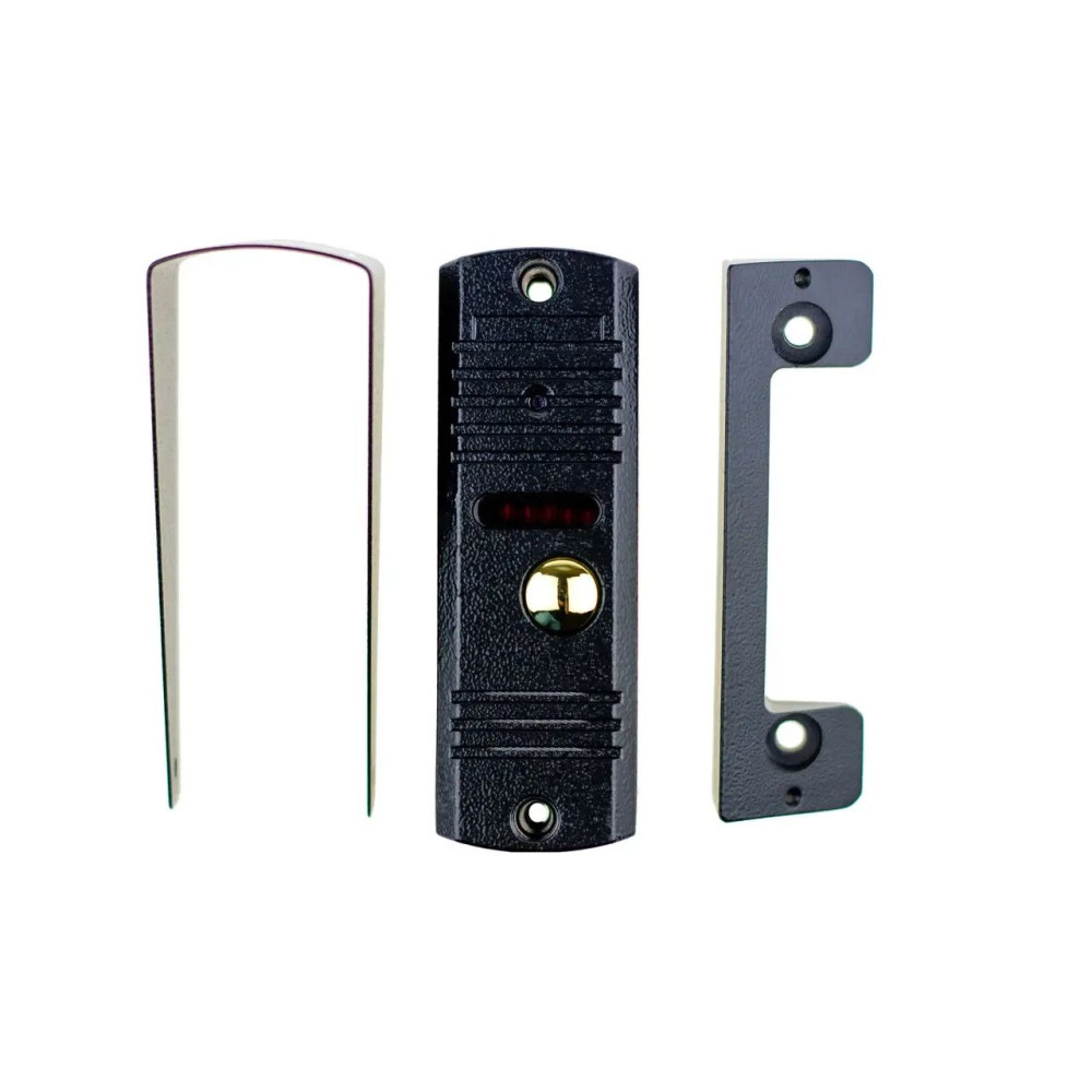 Комплект домофона 7 дюймов с вызывной панелью SEVEN DP-7574 Kit black