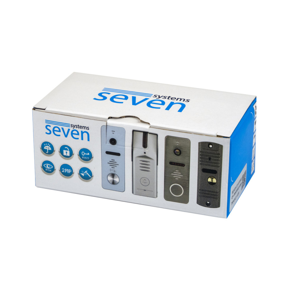 Вызывная панель домофона SEVEN CP-7504 FHD black
