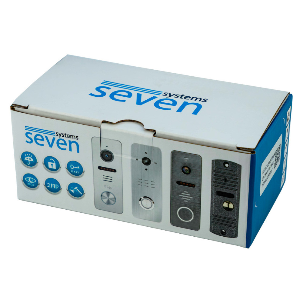 Вызывная панель домофона со встроенным считывателем карт MIFARE SEVEN CP-7503F RFID black