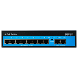 PoE коммутатор 8 портов SEVEN P-7328G (POE: 8, UP: 2G) PoE коммутатор 8 портов SEVEN P-7328G (POE: 8, UP: 2G)