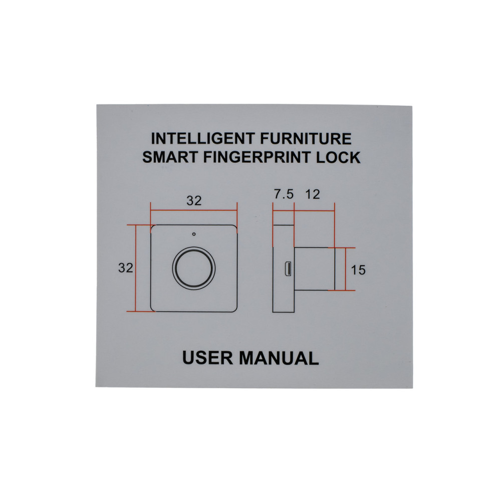 Мебельный биометрический замок SEVEN LOCK F-08