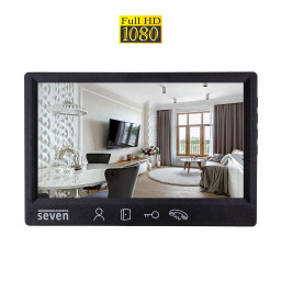 Видеодомофон 7 дюймов SEVEN DP–7571 FHD black