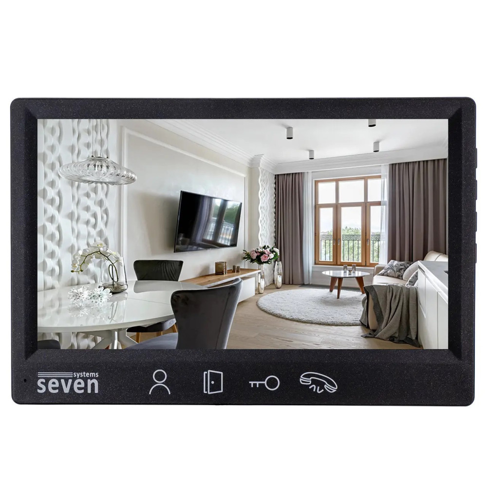 Видеодомофон 7 дюймов SEVEN DP–7571 FHD black