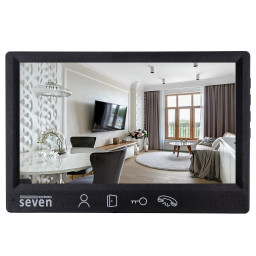 Видеодомофон 7 дюймов SEVEN DP–7571 FHD black