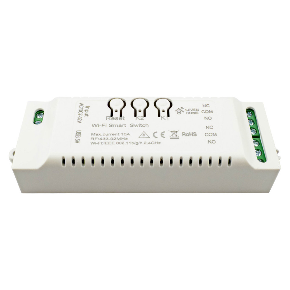 Умное двухканальное Wi-Fi реле SEVEN HOME S-7049