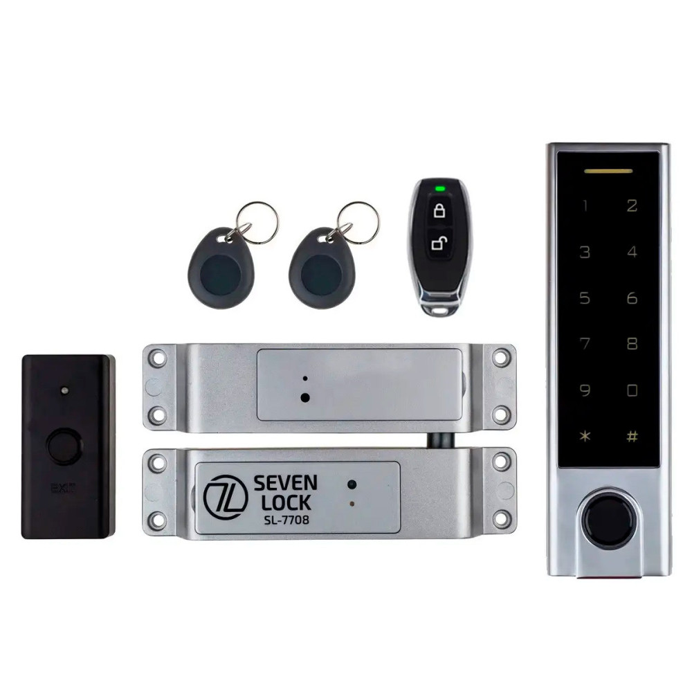 Беспроводной биометрический комплект контроля доступа SEVEN LOCK SL-7708F