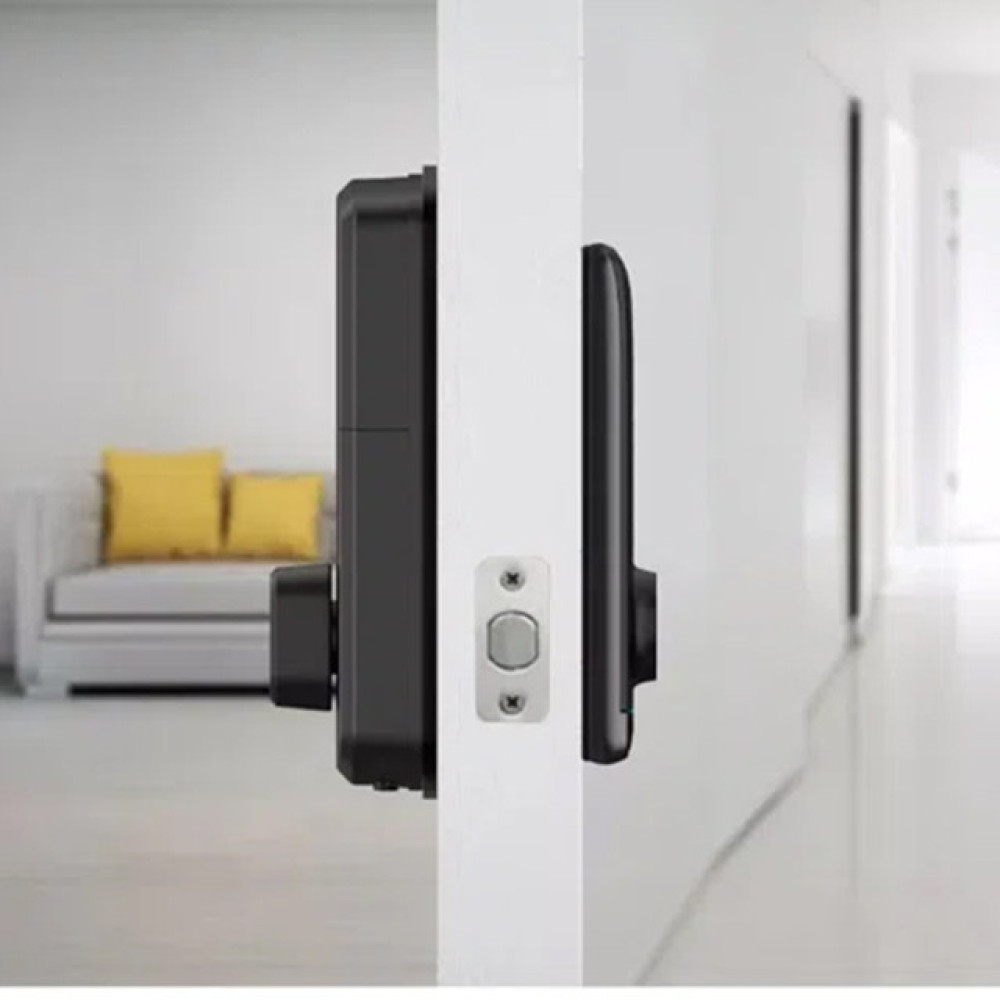 Умный дверной биометрический замок SEVEN LOCK SL-7764BF black
