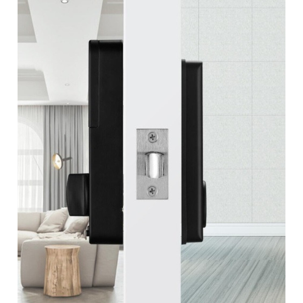 Умный дверной биометрический замок SEVEN LOCK SL-7764BF black