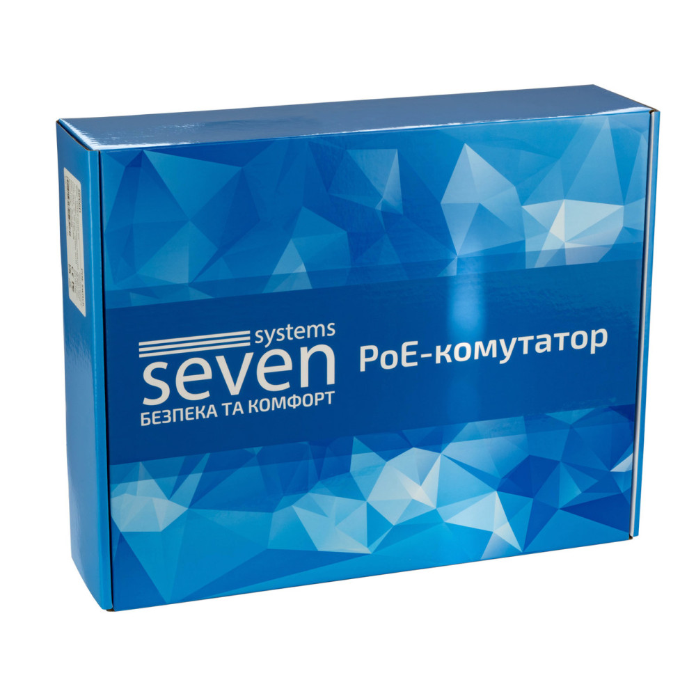 PoE коммутатор 16 портов SEVEN P-73216G-SFP (POE: 16, UP: 2G+1SFP)