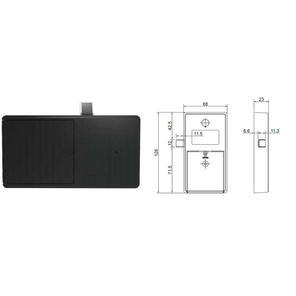 Мебельный RFID замок SEVEN LOCK R-16