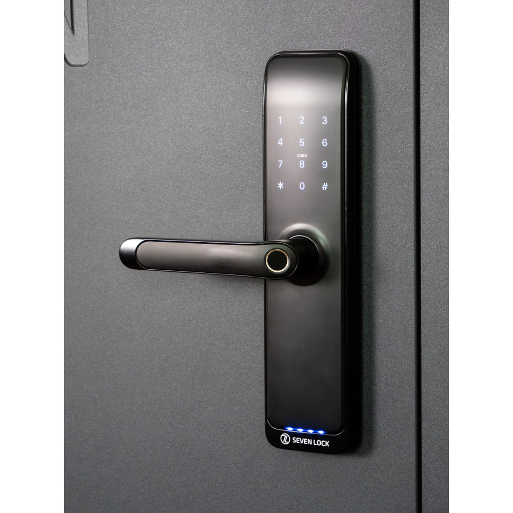 Умный дверной биометрический замок SEVEN LOCK SL-7767BFW-T