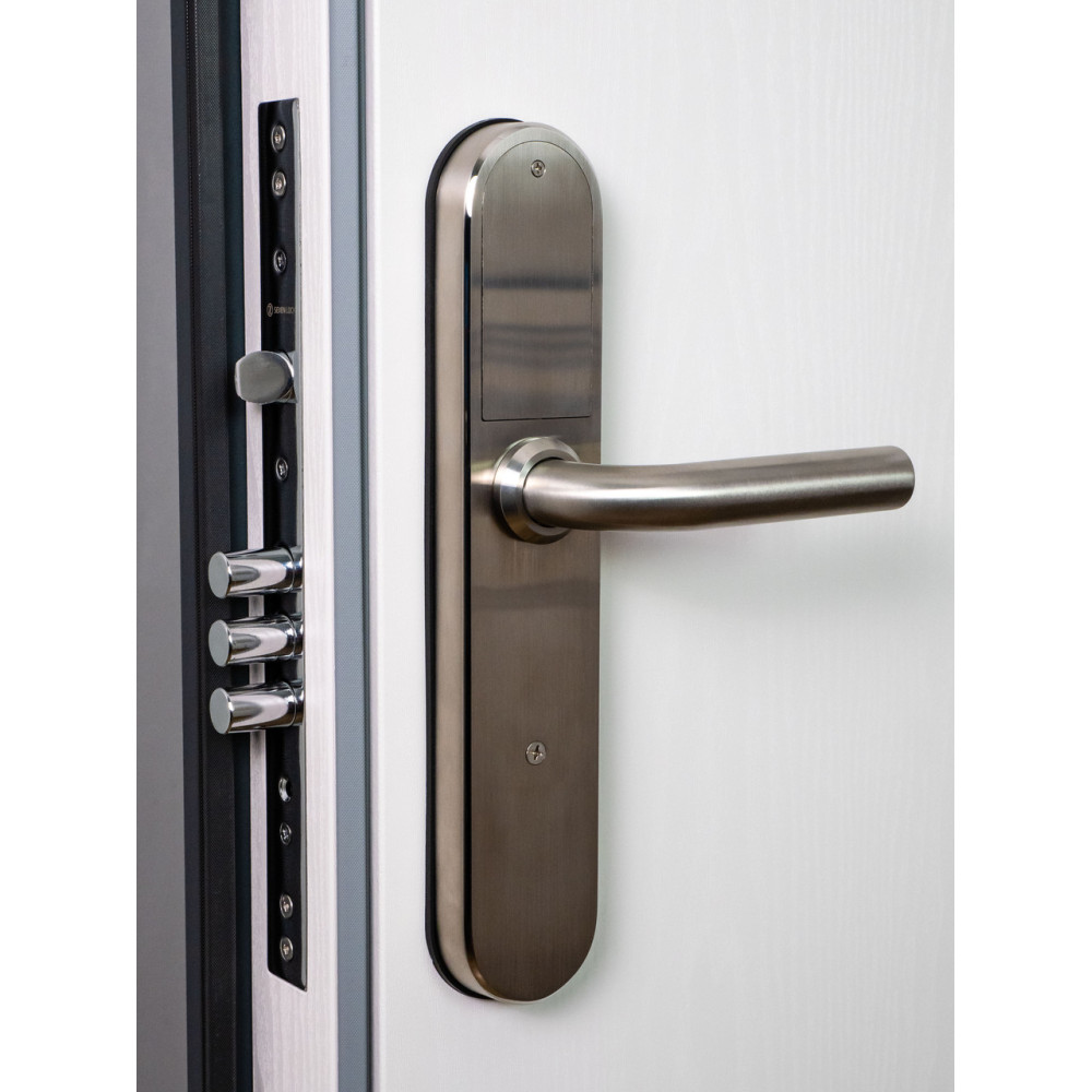Умный дверной биометрический замок SEVEN LOCK SL-7768BF silver