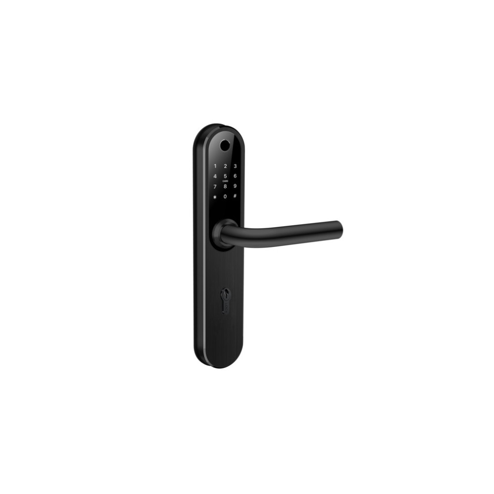 Умный дверной биометрический замок SEVEN LOCK SL-7768BF (85мм) black