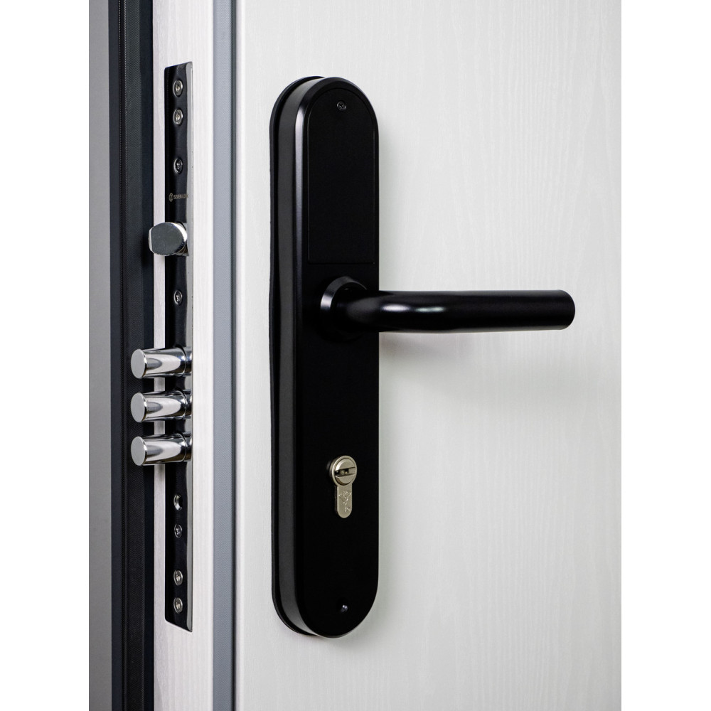 Умный дверной биометрический замок SEVEN LOCK SL-7768BF (85мм) black